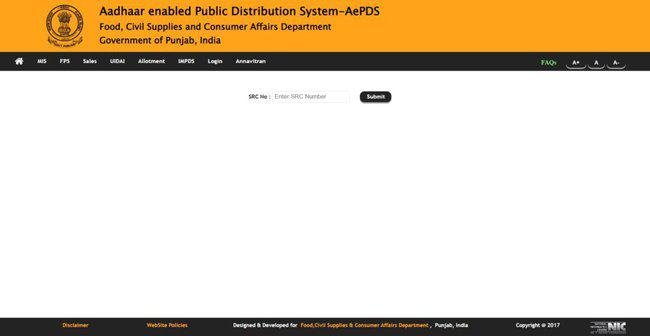 Punjab Ration Card List