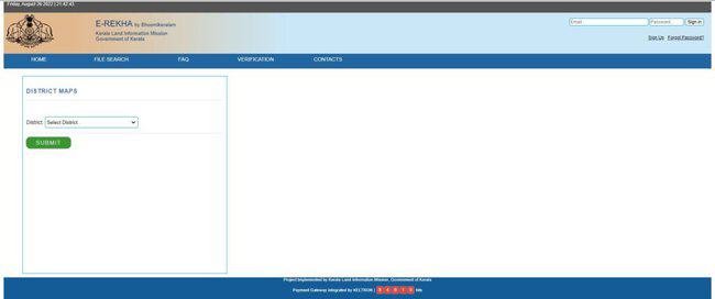 District Maps Under Kerala Land Records