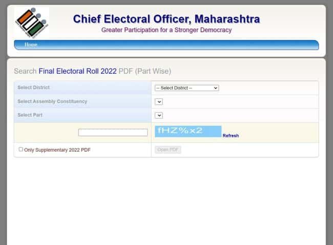 Maharashtra Voter List Pdf 