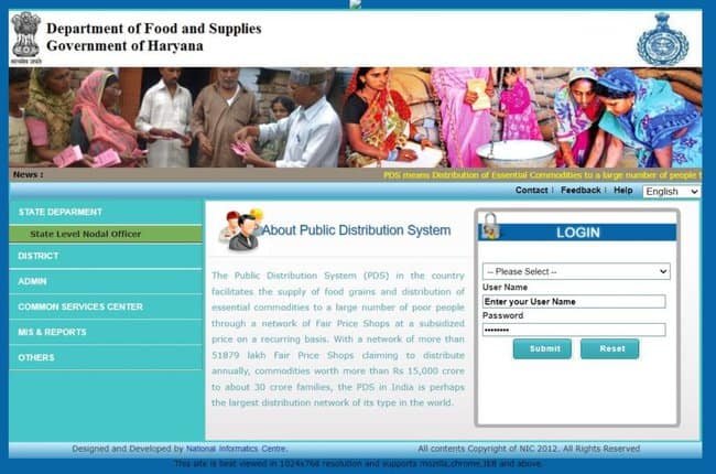 Haryana Ration Card List Official Website All Details