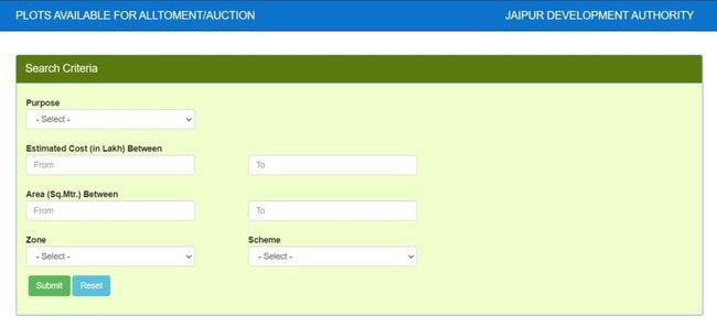 JDA Housing Scheme Query 