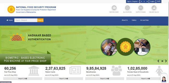 Maharashtra Ration Card List