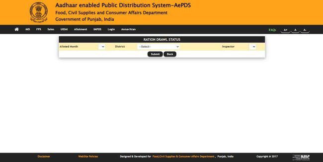 Punjab Ration Card List