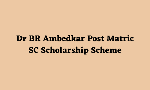 DR BR Ambedkar Post Matric Scholarship Scheme