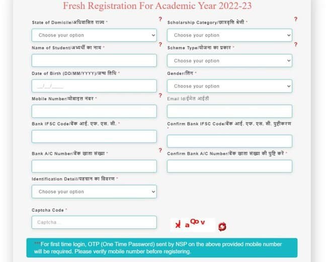 National Scholarship Portal 2022-23