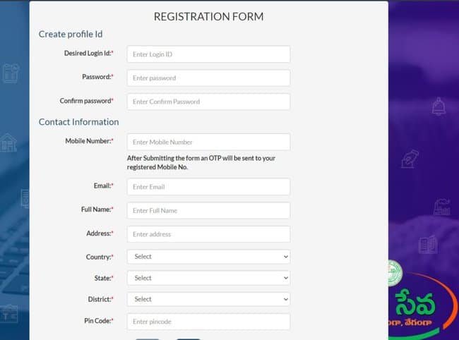 TS Meeseva Portal 