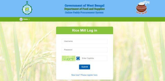 Kharif Paddy Procurement Official Website 