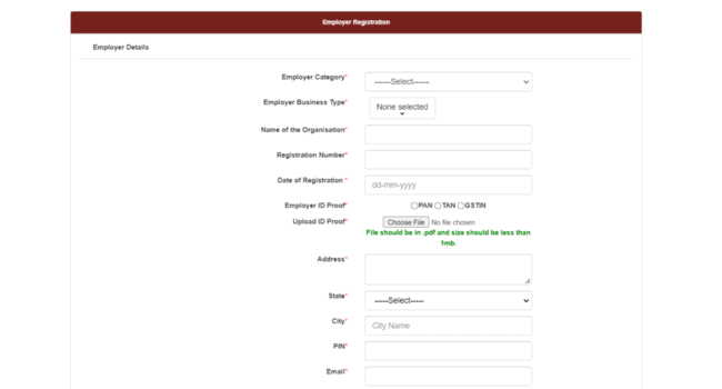 Employer Registration