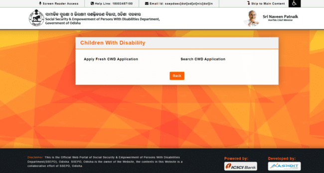 Odisha Disability Identity Card