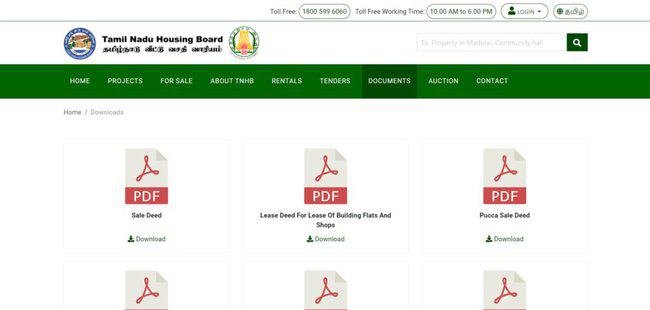 Tamil Nadu Housing Board Scheme Download Forms