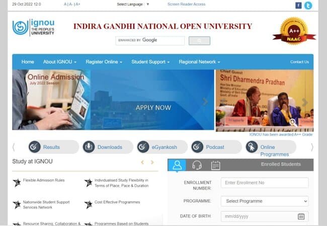 IGNOU Assignment Status 