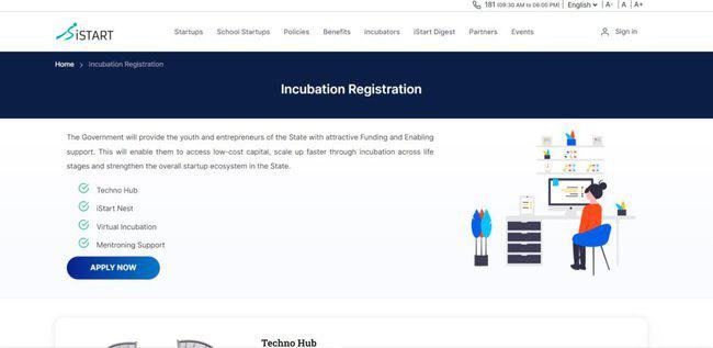 iStart Rajasthan 2023 Incubation Registration