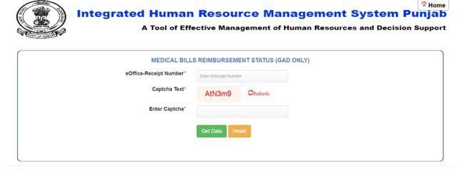 iHRMS Punjab Medical Bill Status