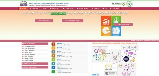 Himkosh HP IFMS E Salary Slip