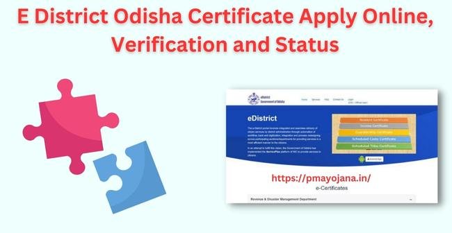 E District Odisha Certificate