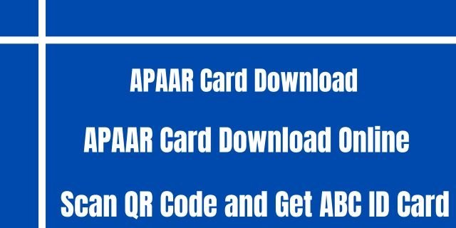 APAAR Card Download