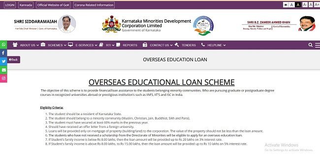 Karnataka Loan Scheme 