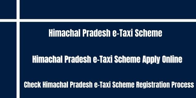 Himachal Pradesh e-Taxi Scheme 