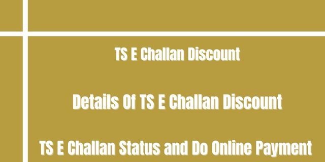 TS E Challan Discount 