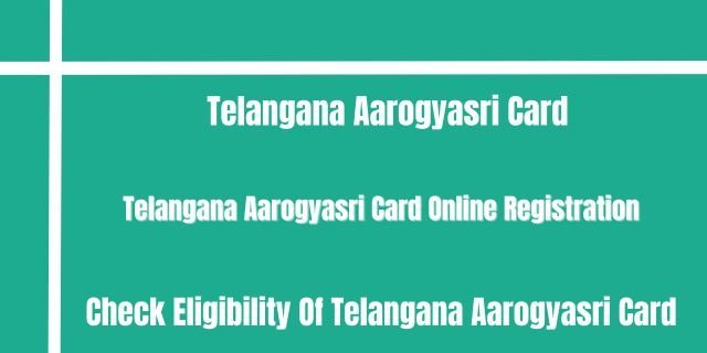 Telangana Aarogyasri Card Apply Online 