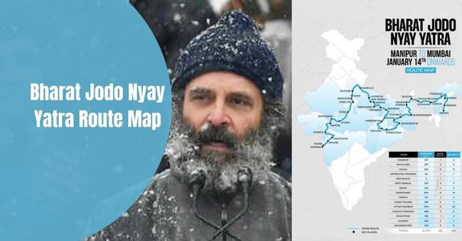 Bharat Jodo Nyay Yatra Route Map