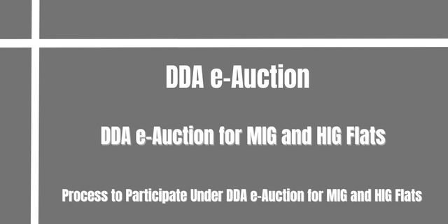 DDA e-Auction