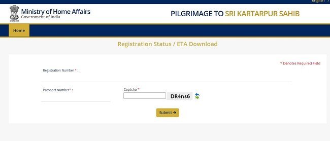 Registration Status