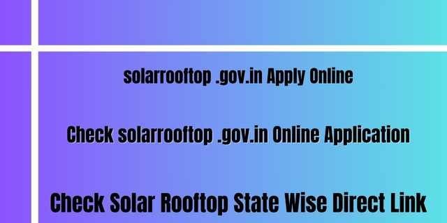 solarrooftop .gov.in Apply Online