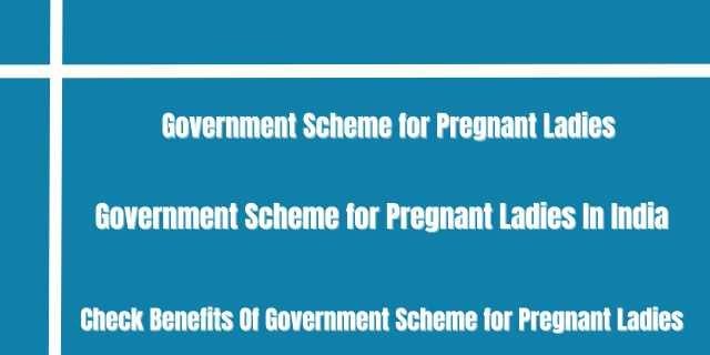 Government Scheme for Pregnant Ladies 