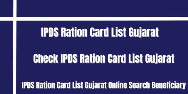 IPDS Ration Card List Gujarat 