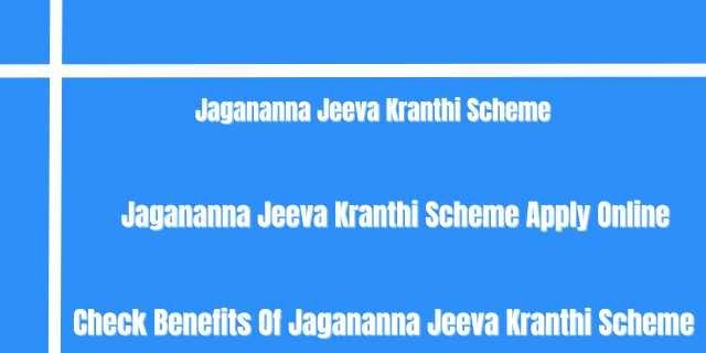 Jagananna Jeeva Kranthi Scheme