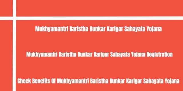 Mukhyamantri Baristha Bunkar Karigar Sahayata Yojana