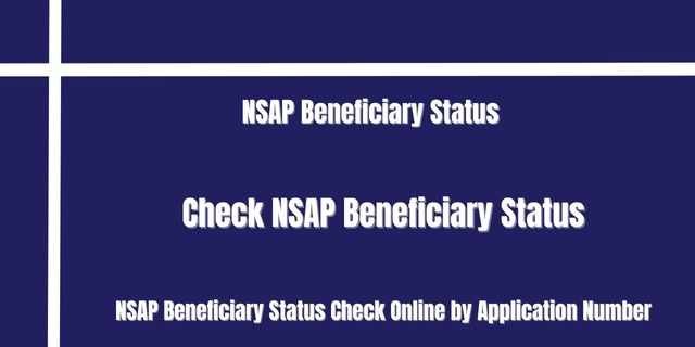 NSAP Beneficiary Status 