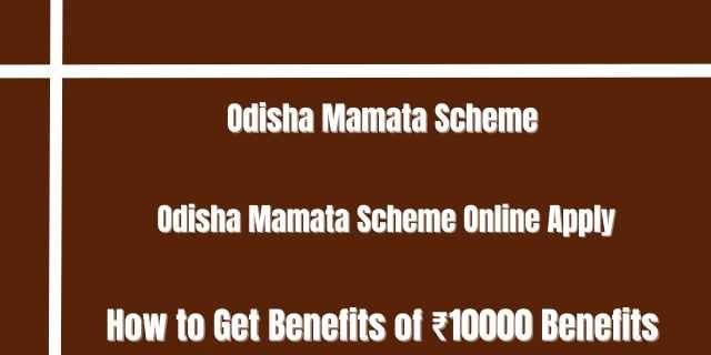 Odisha Mamata Scheme