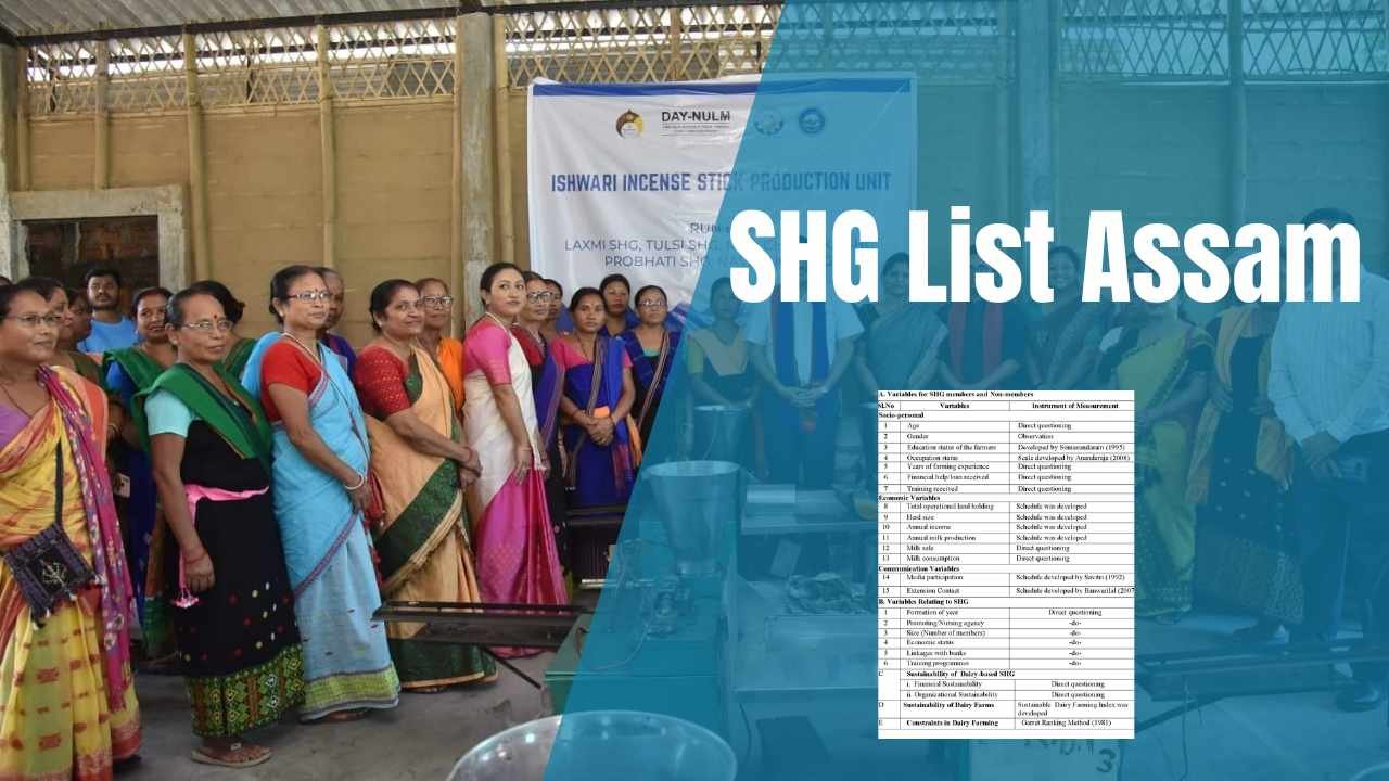 SHG List Assam