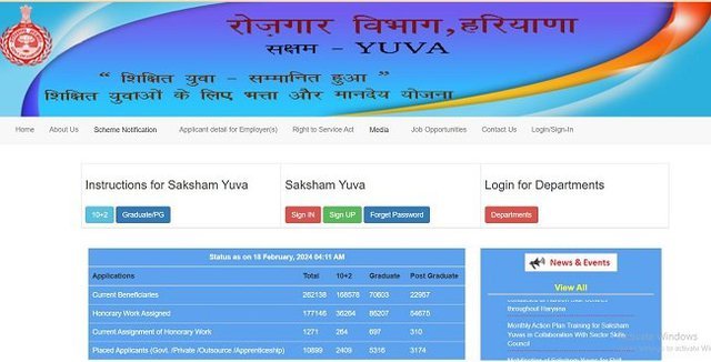 Thekedar Saksham Yuva Portal