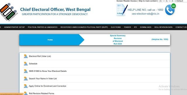 CEO West Bengal Portal