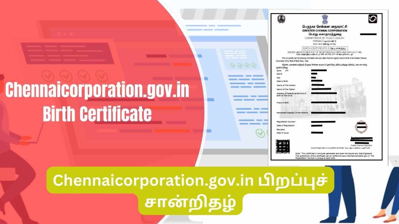 Chennaicorporation.gov.in Birth Certificate