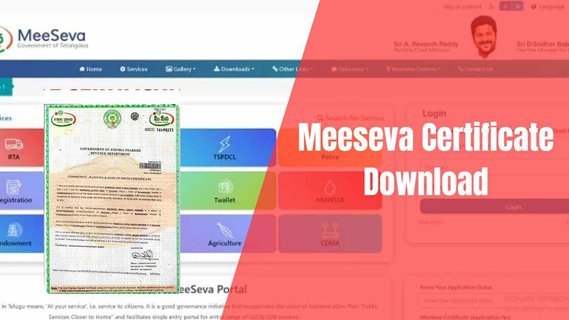 Meeseva Certificate online