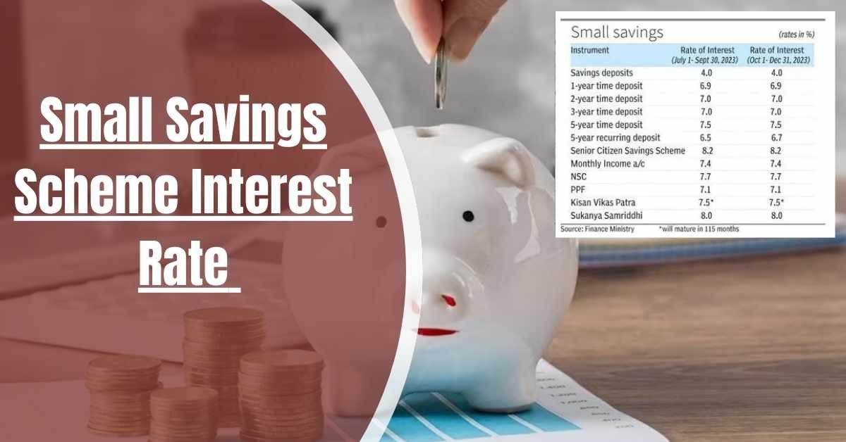 Small Savings Scheme Interest Rate