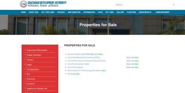 GDA Properties List