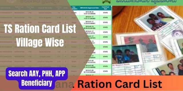 TS Ration Card List Village Wise