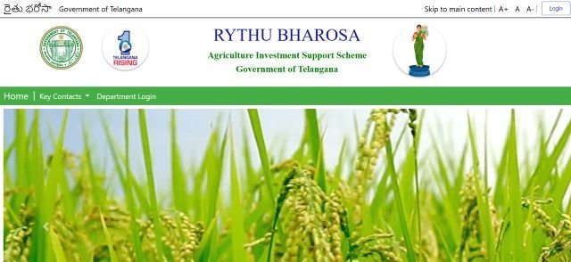 Telangana Rythu Bharosa Portal