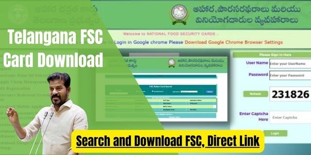 Telangana FSC Card Download 