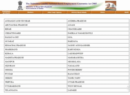 MGNREGA Job Card List Gram Panchayat