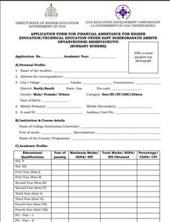 Bursary Scheme Application Form