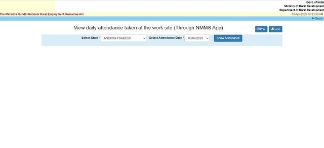 Nrega Daily Attendance Official Website