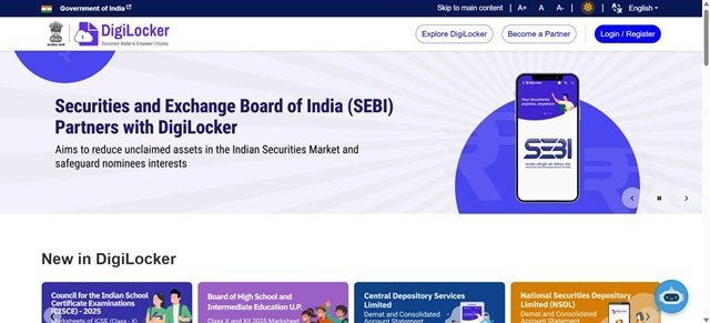 Digilocker Website