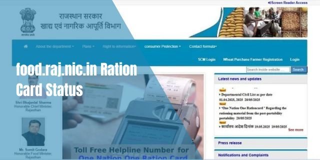 food.raj.nic.in Ration Card Status