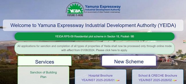 YEIDA website